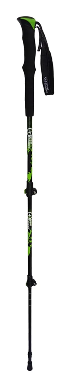 BASTONCINO TREKKING TELESCOPICI A TRE SEZIONI LIME GREEN BLACK